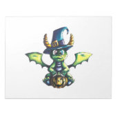 Magisches Halloween-Drachendesign Notizblock (Vorderseite)