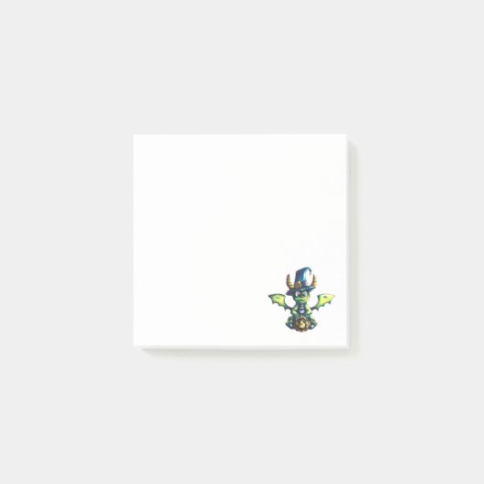 Magisches Halloween-Drachendesign Post-it Klebezettel (Vorderseite)