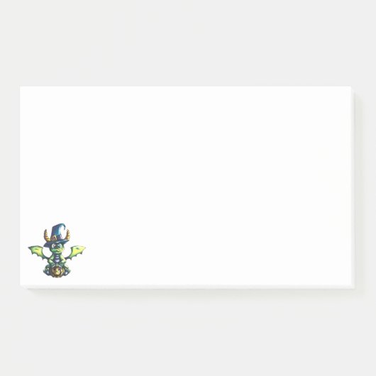 Magisches Halloween-Drachendesign Post-it Klebezettel (Vorderseite)