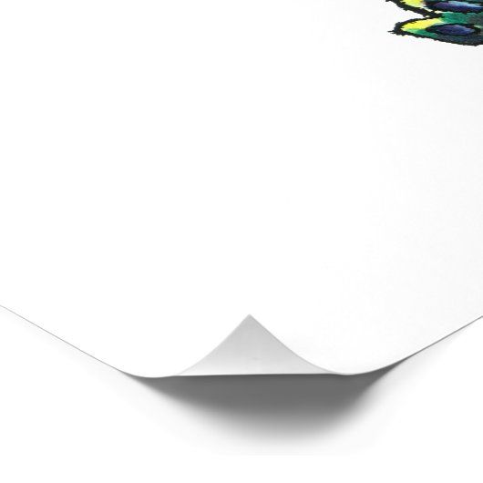 Magisches Halloween-Drachendesign Poster (Ecke)