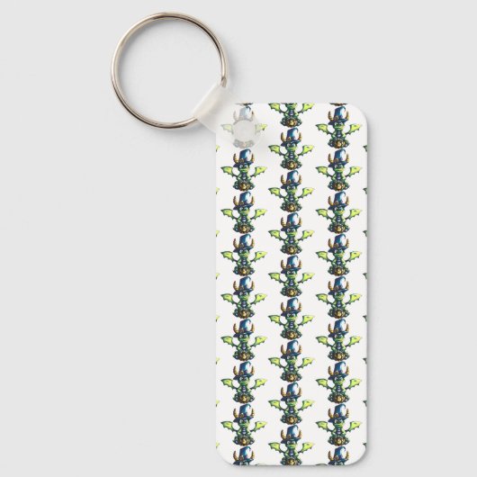 Magisches Halloween-Drachendesign Schlüsselanhänger (Vorderseite)