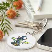 Magisches Halloween-Drachendesign Schlüsselanhänger (Vorderseite rechts)