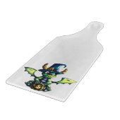 Magisches Halloween-Drachendesign Schneidebrett (Ecke)