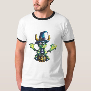 Magisches Halloween-Drachendesign T-Shirt