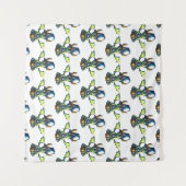 Magisches Halloween-Drachendesign Wandteppich (Vorderseite (Horizontal))