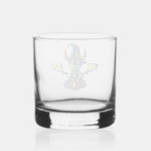 Magisches Halloween-Drachendesign Whiskyglas (Vorderseite)