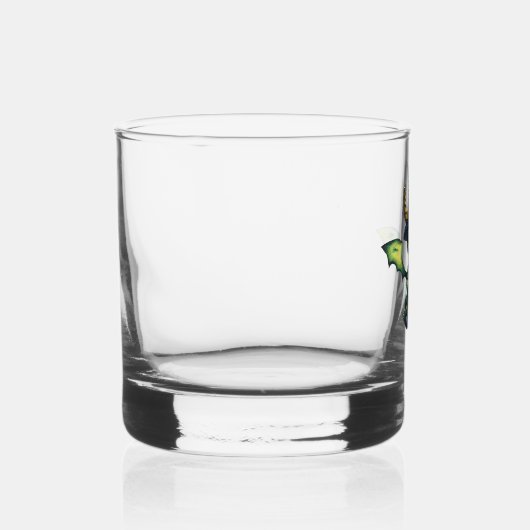 Magisches Halloween-Drachendesign Whiskyglas (Links)