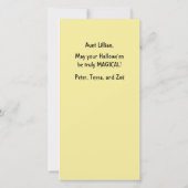 Magisches Halloween Karte (Rückseite)