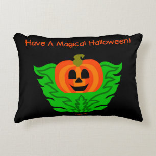 Magisches Halloween Pumpkin Akzent Kissen