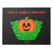 Magisches Halloween Pumpkin Notepad Notizblock (Vorderseite)