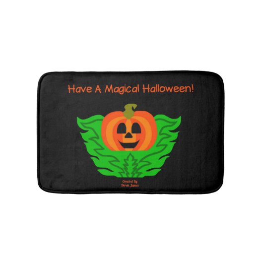 Magisches Halloween Pumpkin Small Bath Mat Badematte (Vorderseite)