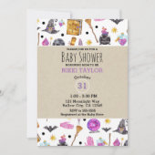 Magisches Halloween Whimsical Baby Dusche Einladung (Vorderseite)