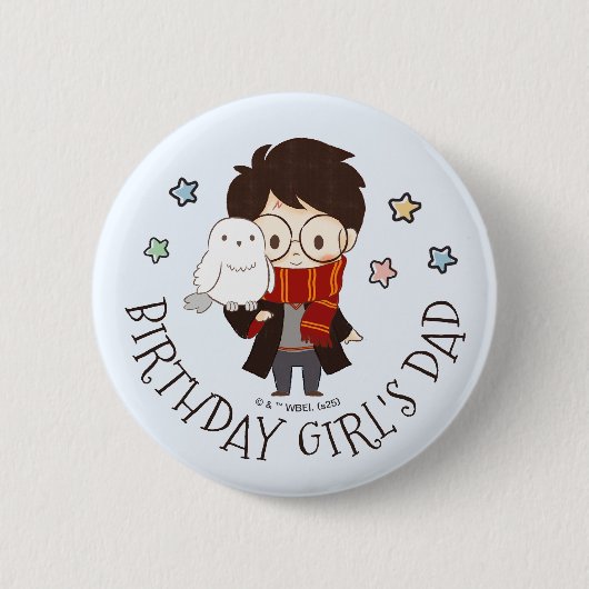 Magisches HARRY POTTER™ und Hogwarts Geburtstag Button (Vorderseite)