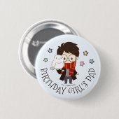 Magisches HARRY POTTER™ und Hogwarts Geburtstag Button (Vorne & Hinten)