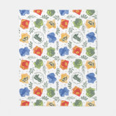 Magisches Herbologie-HOGWARTS™-Häusermuster Fleecedecke (Vorderseite)