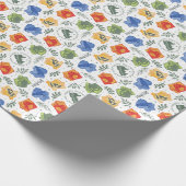 Magisches Herbologie-HOGWARTS™-Häusermuster Geschenkpapier (Ecke)