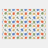 Magisches Herbologie-HOGWARTS™-Häusermuster Geschenkpapier Set (Vorderseite 3)