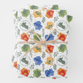 Magisches Herbologie-HOGWARTS™-Häusermuster Geschenkpapier Set (Beispiel)