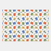 Magisches Herbologie-HOGWARTS™-Häusermuster Geschenkpapier Set (Vorderseite)