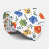 Magisches Herbologie-HOGWARTS™-Häusermuster Krawatte (Gerollt)