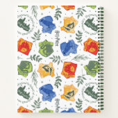 Magisches Herbologie-HOGWARTS™-Häusermuster Notizblock (Rückseite)