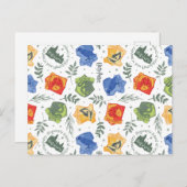 Magisches Herbologie-HOGWARTS™-Häusermuster Postkarte (Vorne/Hinten)