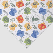 Magisches Herbologie-HOGWARTS™-Häusermuster Seidenpapier (Ausschnitt)