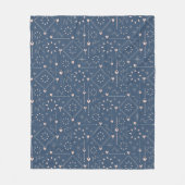 Magisches Herz Muster Fleecedecke (Vorderseite)