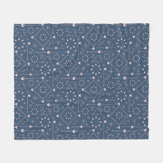 Magisches Herz Muster Fleecedecke (Vorderseite (Horizontal))