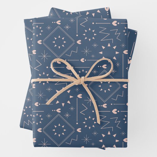 Magisches Herz Muster Geschenkpapier Set (Beispiel)