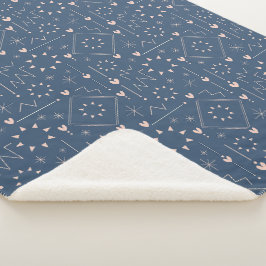 Magisches Herz Muster Sherpadecke