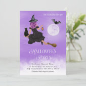 Magisches HexenHalloween-Party Einladung (Stehend Vorderseite)