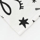 Magisches Hexenmuster: Vintager Hexenkunsthintergr Fleecedecke (Ecke)