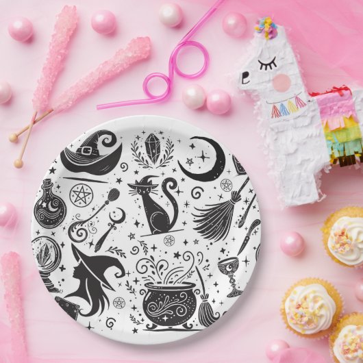 Magisches Hexenweih-Party Wiccan Pagan Pappteller (Party)