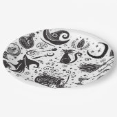 Magisches Hexenweih-Party Wiccan Pagan Pappteller (Schrägansicht)