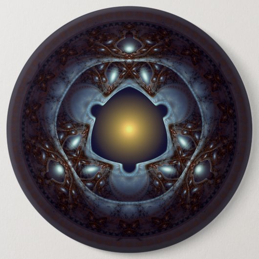 Magisches Hochglanzmuster Button (Vorderseite)
