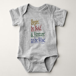 Magisches Horace Quote Baby One-Piece Bodysuit Baby Strampler