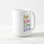 Magisches Horace Zitat 15oz. Mug Kaffeetasse (VorderseiteRechts)