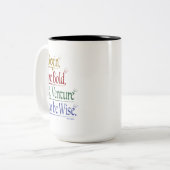 Magisches Horace Zitat 15oz. Zweifarbige Tasse (Vorderseite Links)