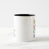Magisches Horace Zitat Zwei-Tonen-Tasse Zweifarbige Tasse (Mittel)