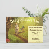 Magisches Hund & Katzen Kinderdusche Einladung (Stehend Vorderseite)