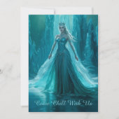 Magisches Ice Queen Winter Weihnachtsfest Party Einladung (Vorderseite)