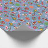 Magisches Iceberg Kitsch Wasserfarbe Ditsy Weihnac Geschenkpapier (Ecke)