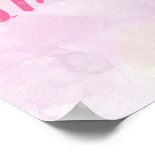 Magisches Imagination Poster (Pink) (Ecke)