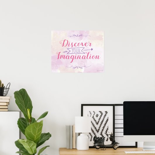 Magisches Imagination Poster (Pink) (Heimbüro)