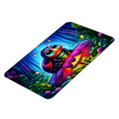 Magisches Insekt in einem hellen Nachtwald Magnet (Linke Seite)