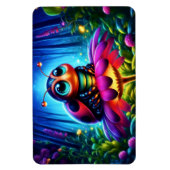 Magisches Insekt in einem hellen Nachtwald Magnet (Vertikal)