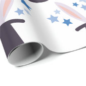 Magisches Kaninchen Geschenkpapier (Rolleneckpunkt)