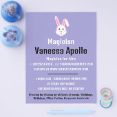 Magisches Kaninchen, Zauberwerbung Flyer (Einzeln)