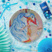 MAGISCHES KARUSSELL-PFERDEmonogramm-PARTY Pappteller (Party)